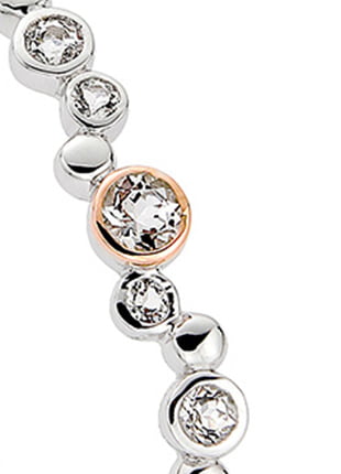 A Clogau® Celebration Bangle 3SMBG2 bracelet with diamonds.