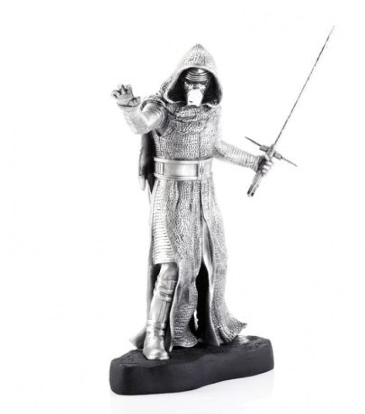 A Rey Limited Edition Star Wars Figurine 017919 of a man wearing a mask and holding a sword.