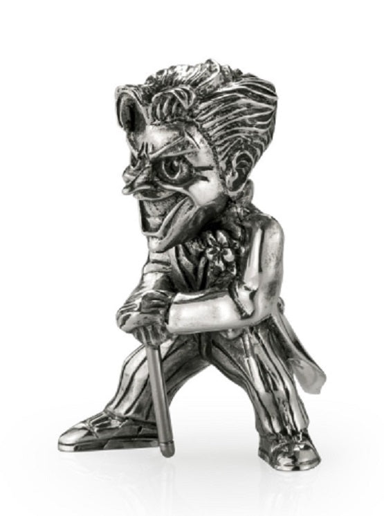 A silver Joker Mini Figurine 017971R with a cane.