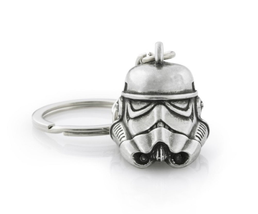 A Stormtrooper Star Wars Keyring with a mask.