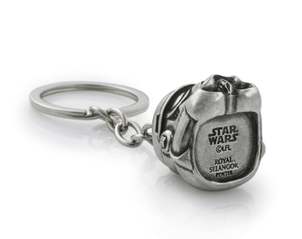 A key chain with a Stormtrooper Star Wars Keyring.