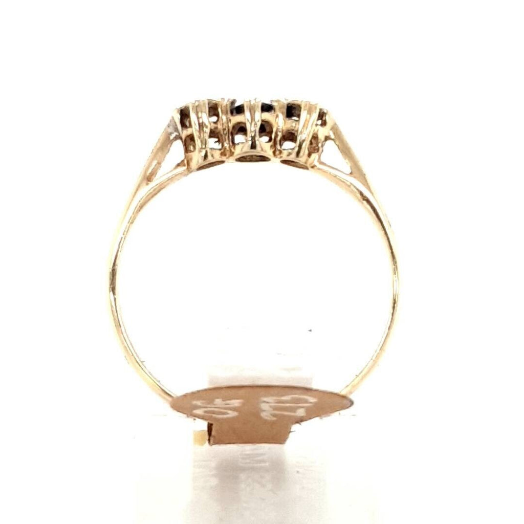 18ct Gold Diamond Three Stone Crossover Ring