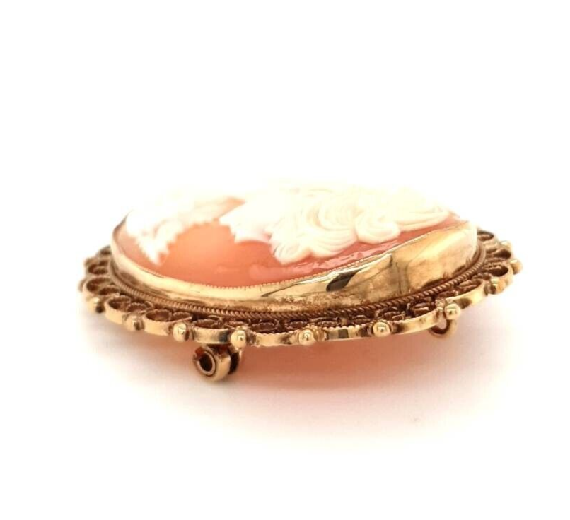 9ct Gold Cameo Brooch