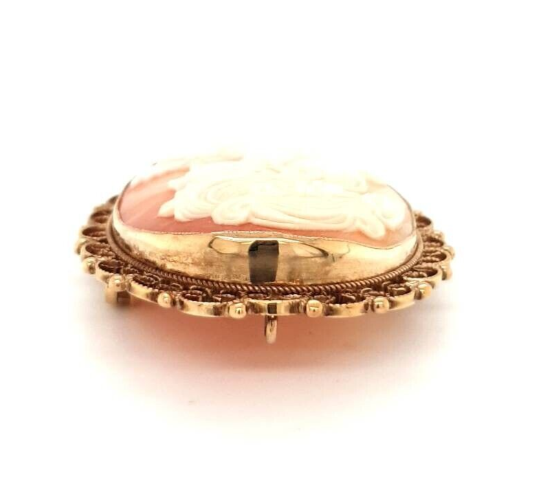 9ct Gold Cameo Brooch