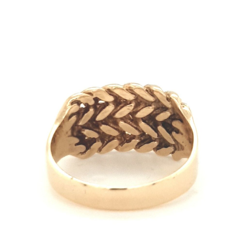 9CT GOLD KEEPER SHOT KNOT RING