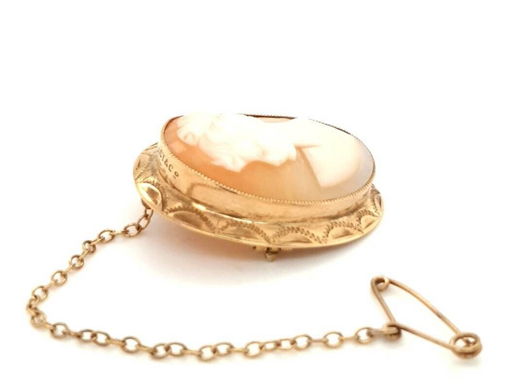 9ct Gold Cameo Brooch