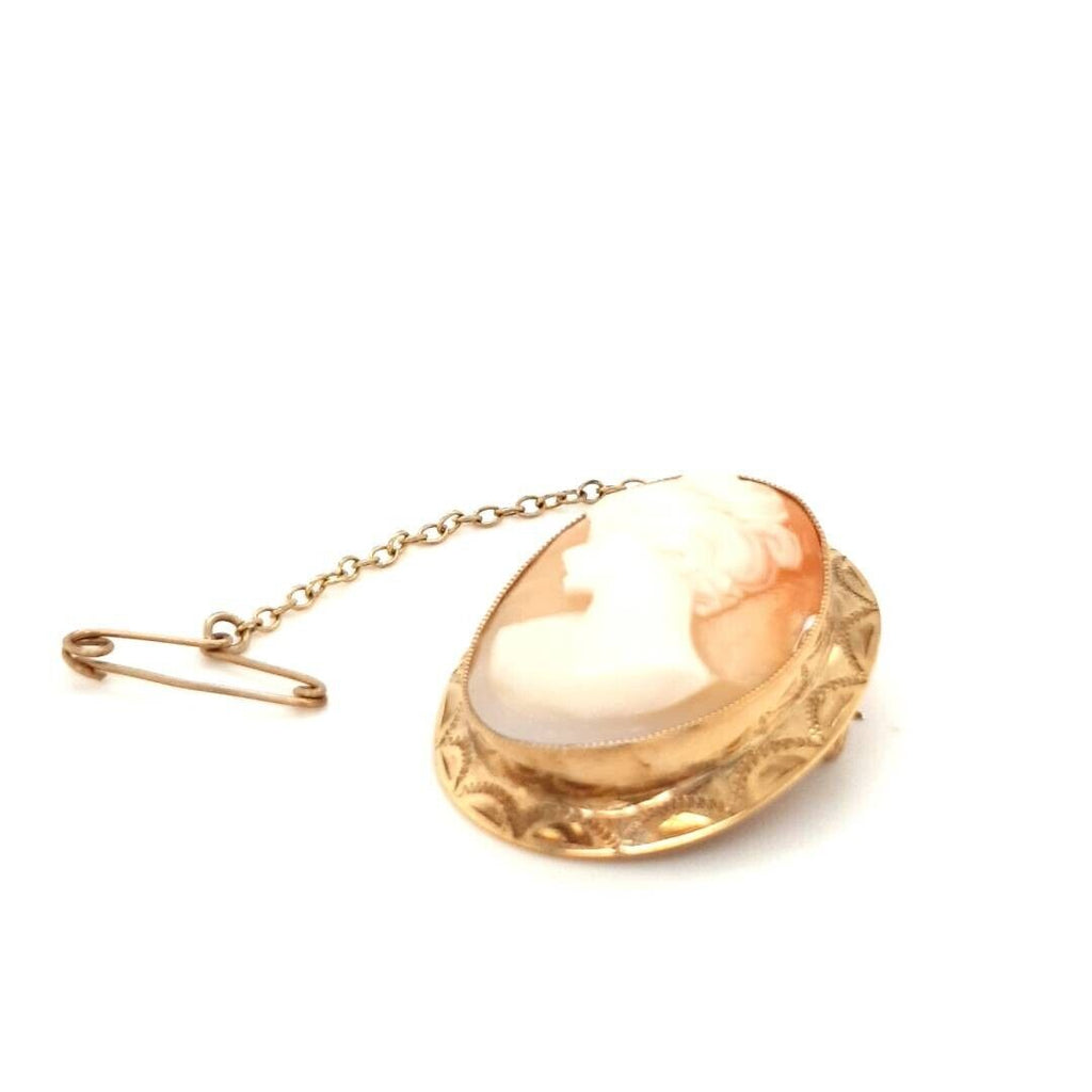 9ct Gold Cameo Brooch