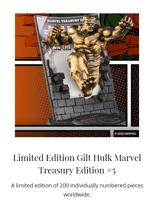 Limited edition gift Hulk Marvel Treasury Edition.