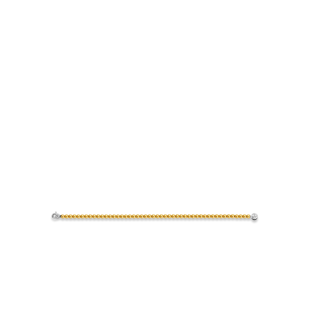 A line of Gold Ti Sento Milano Bracelet beads with diamonds.