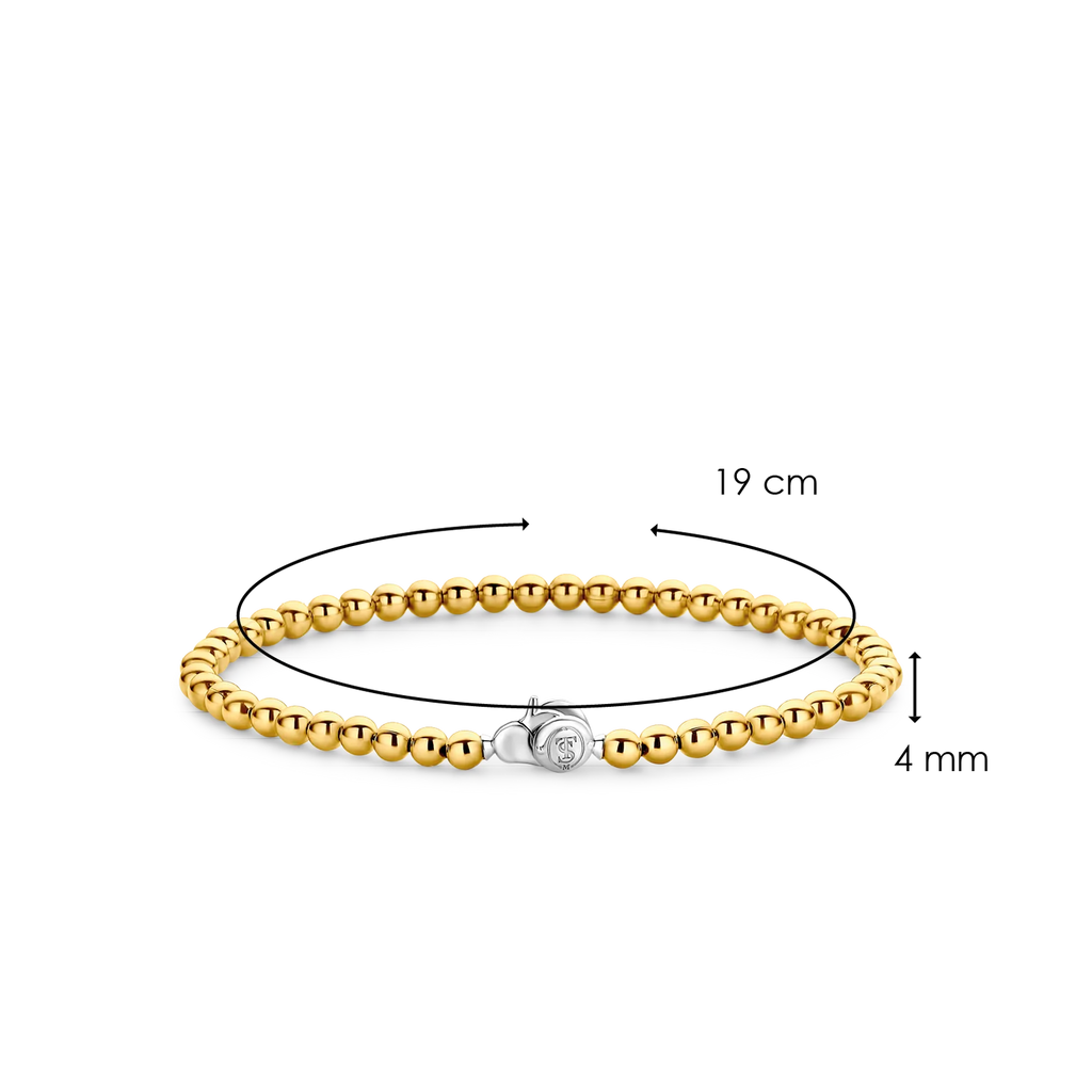 A Gold Ti Sento Milano Bracelet with a diamond on it.