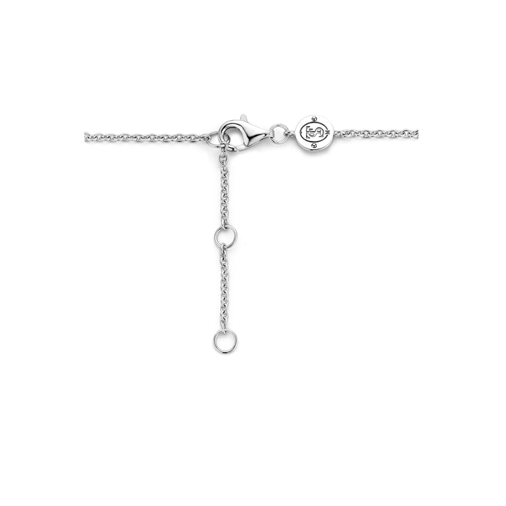 TI SENTO Milano Bracelet, a silver chain with a diamond on it.