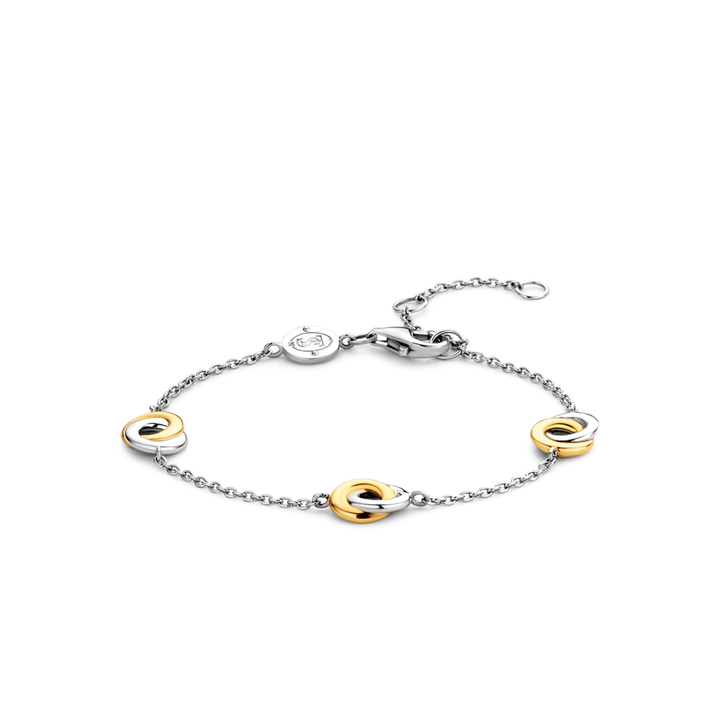 A Ti Sento Bracelet 2925ZI with a circle in the middle.