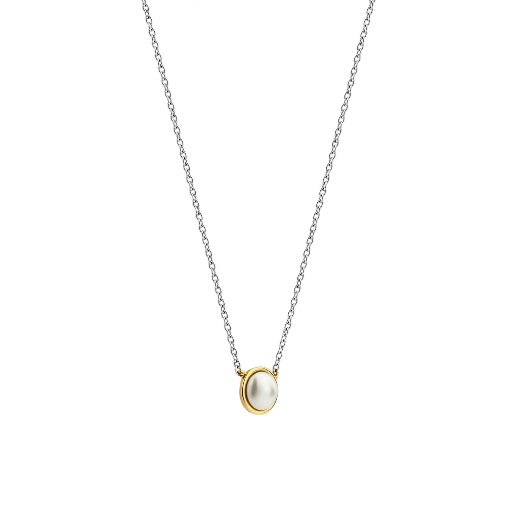 Gold-Plated Pearl Ti Sento Milano Necklace
