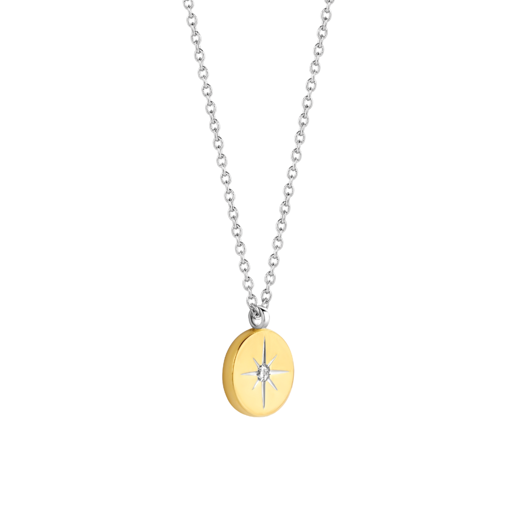 A TI SENTO – STAR PENDANT 3953ZY with diamonds on a chain.