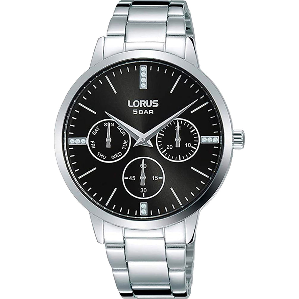 A women's Lorus Ladies Fashion Watch RP631DX9 with a black dial.