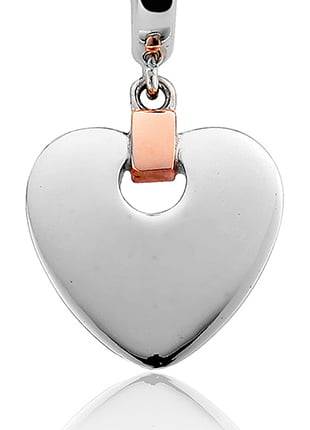 A Clogau Cariad® Heart Drop Earrings. 3SCDE010 on a white background.
