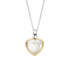 A TI SENTO – Milano Mother of Pearl Colour Pendant heart shaped pendant with a white mother of pearl.