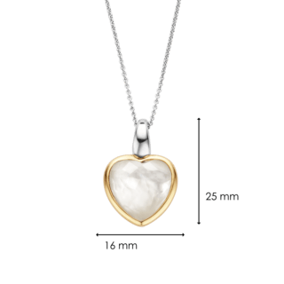 A TI SENTO – Milano Mother of Pearl Colour Pendant with a white mother of pearl.