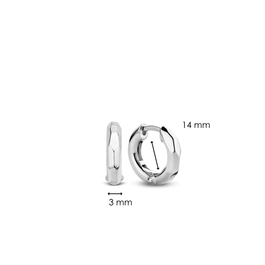 A pair of TI SENTO Milano earrings on a white background.