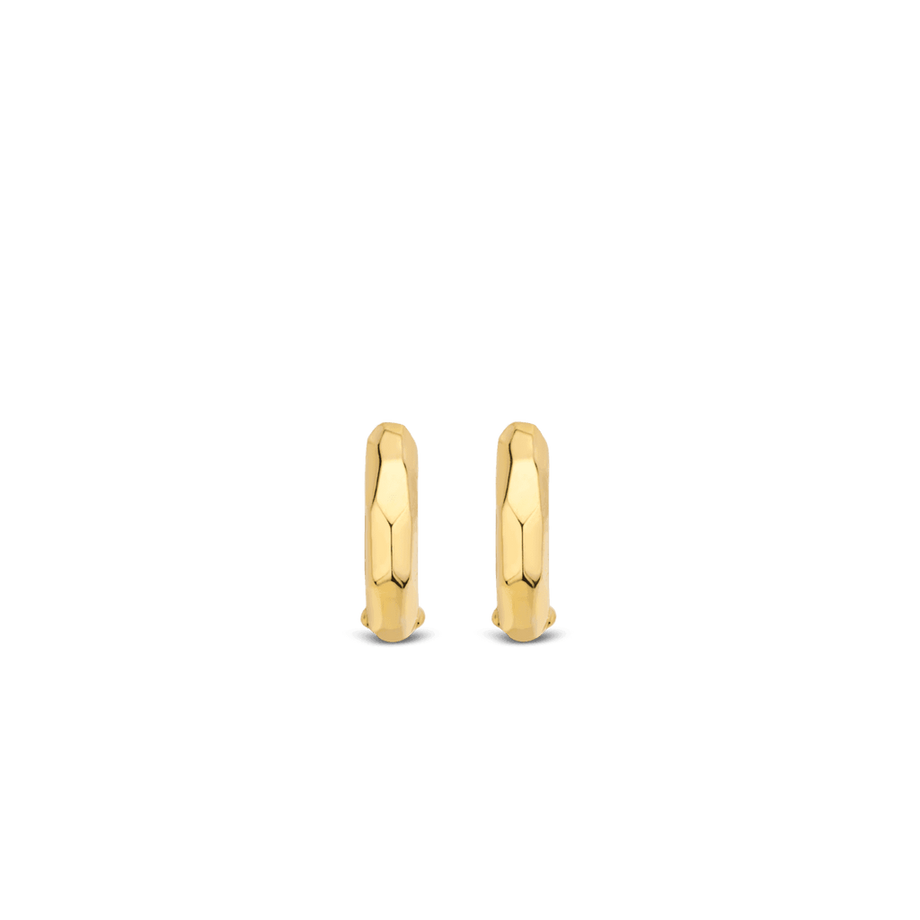 A pair of TI SENTO Milano Earrings on a black background.
