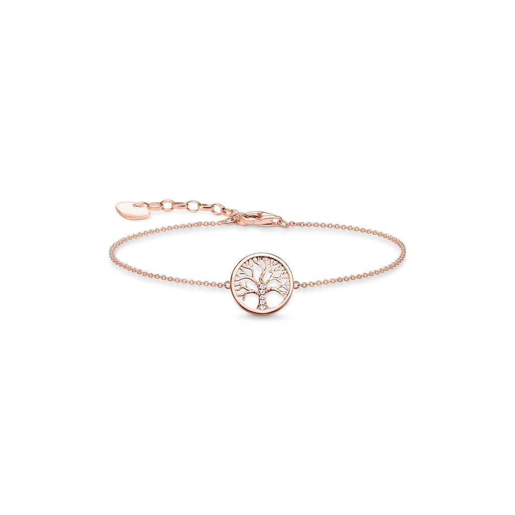 A Thomas Sabo Bracelet Tree of Love Rosé | A1828-416-14 with a tree of life on it.