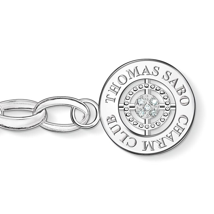 Thomas Sabo Diamond Charm Bracelet DCX0001-725-14 in sterling silver.