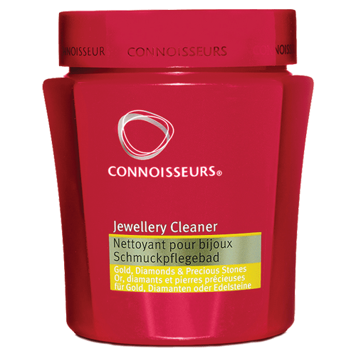 A jar of CONNOISSEURS PRECIOUS JEWELLERY CLEANER.