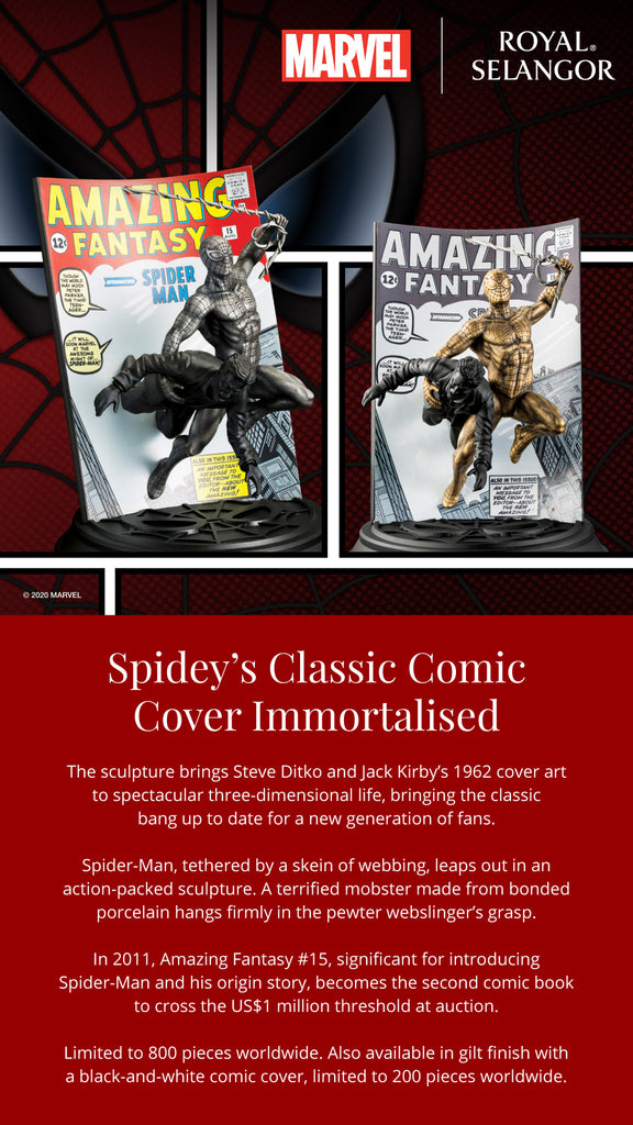 Limited Edition Spider-Man Amazing Fantasy #15 0179017's classic comic cover immortalized.