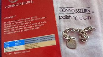 CONNOISSEURS SILVER JEWELLERY POLISHING CLOTH.