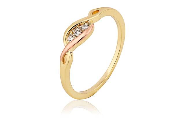 A Clogau Gold Past Present Future® Diamond Ring PPFR.