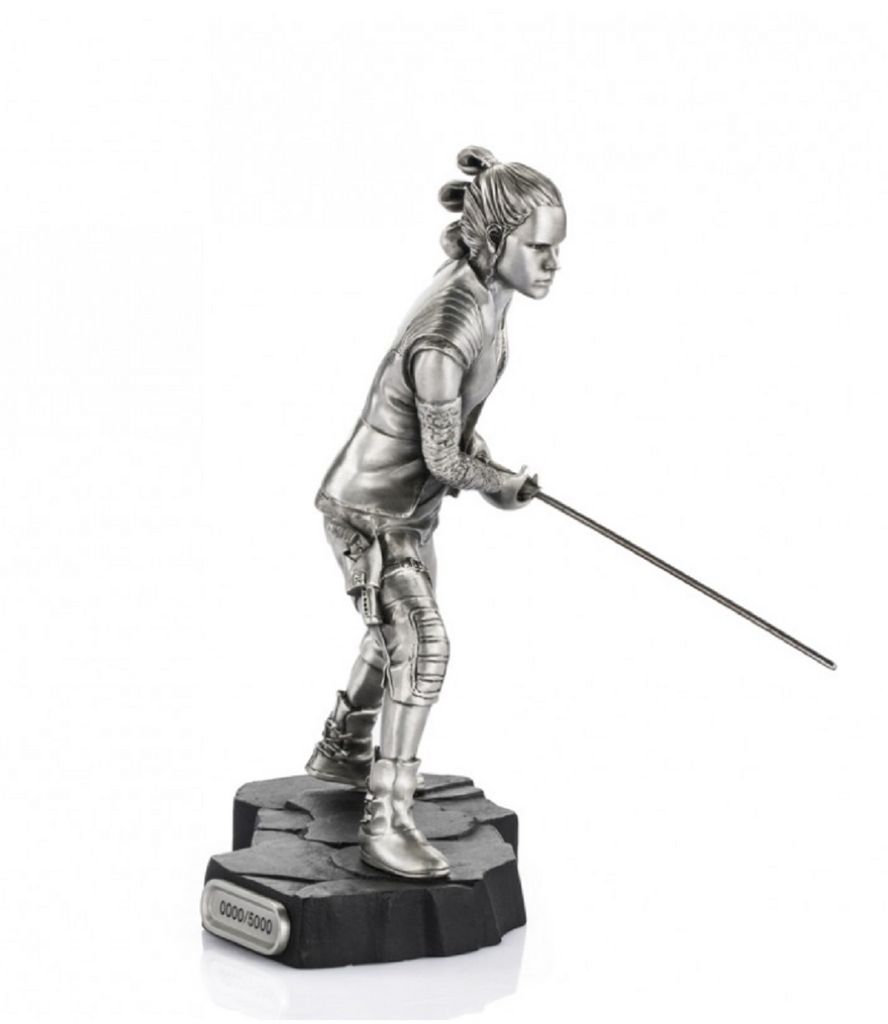 A Rey Limited Edition Star Wars Figurine 017919 holding a sword.