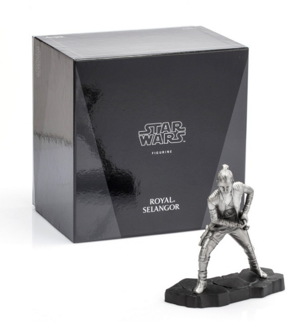 A Rey Limited Edition Star Wars Figurine 017919 in a box.