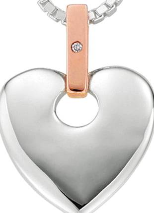 A Clogau Cariad® Pendant. SCA010 heart pendant with a diamond.