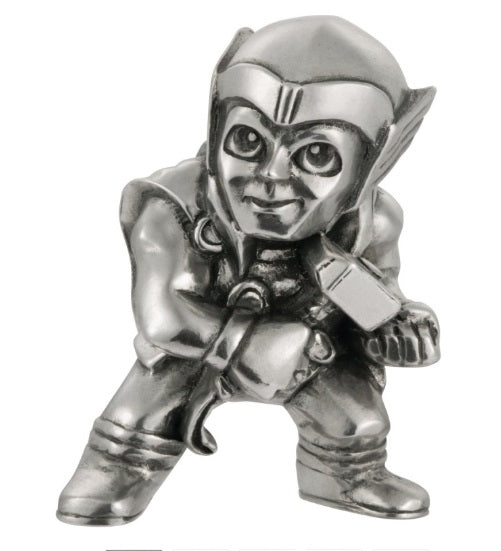 A Thor Mini Figurine 017967R holding a hammer.