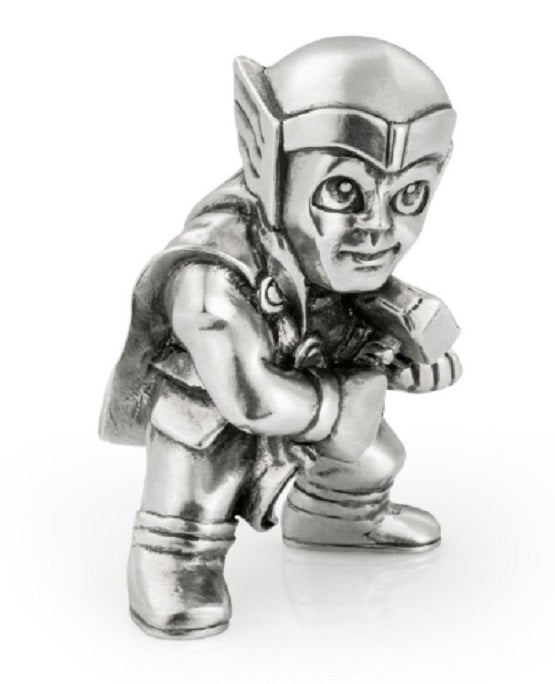 A silver Thor Mini Figurine 017967R on a white background.