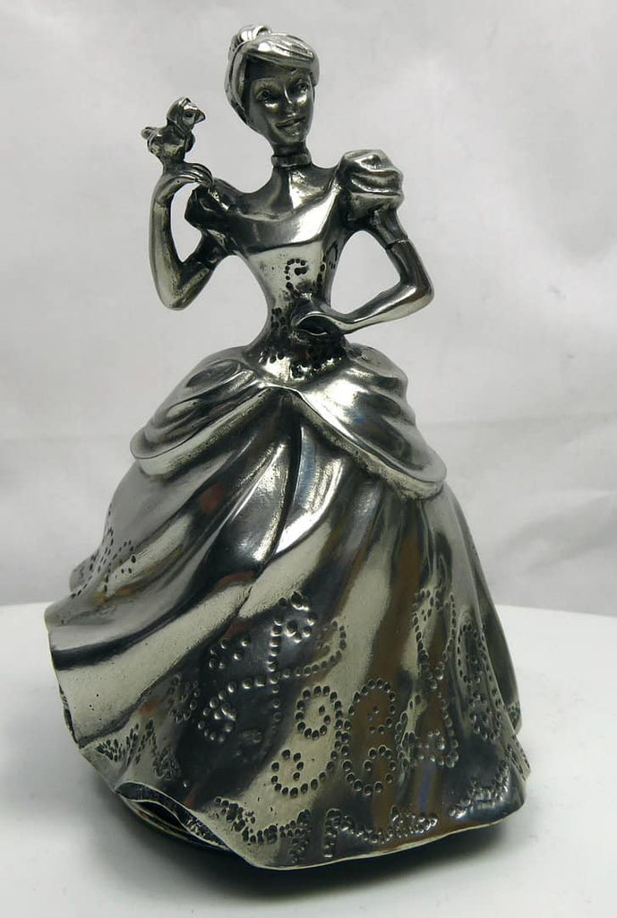 A Cinderella Music Carousel 016309R figurine of a woman in a dress.