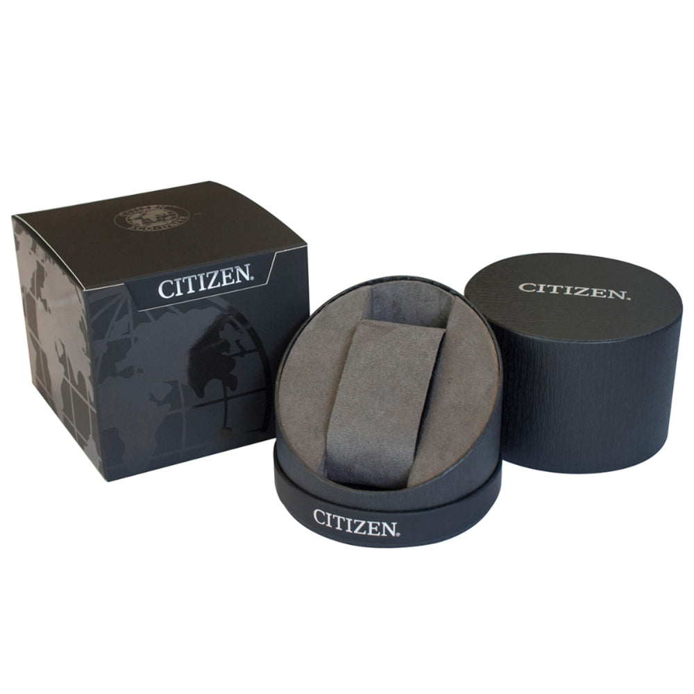 A Citizen Eco Drive Ladies Watch in a box with a box.