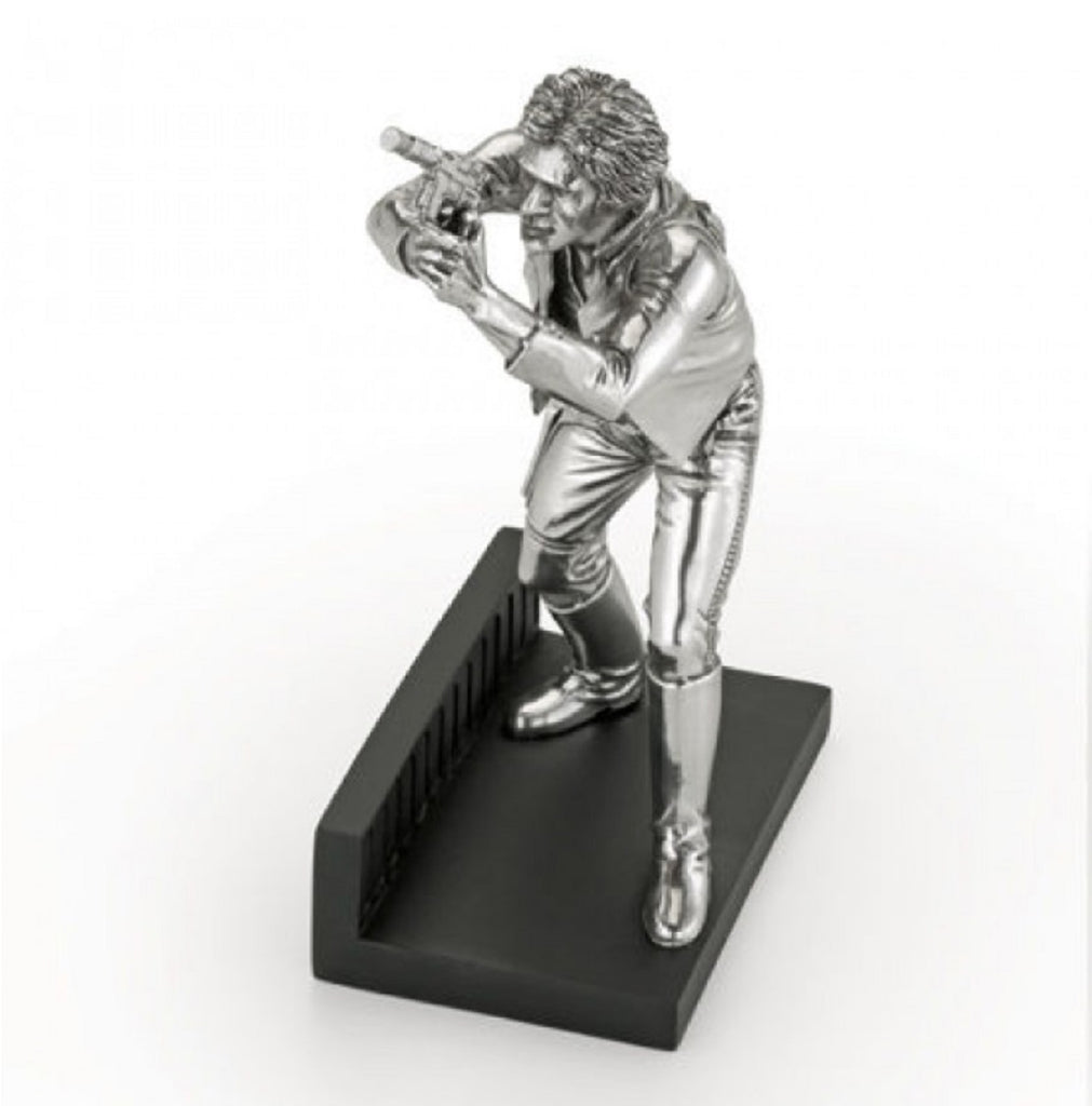A Han Solo Limited Edition Star Wars Figurine ES6970B of a man holding a gun.