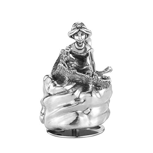 A Jasmine Music Carousel 016306R figurine of a girl sitting on top of a cake.