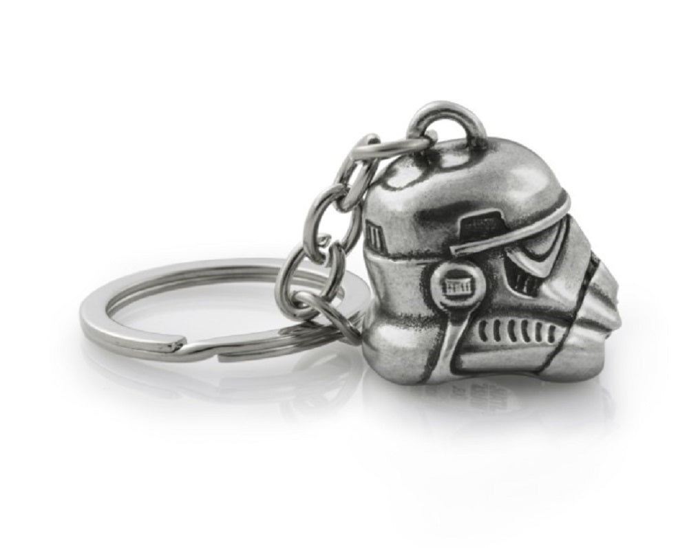A Stormtrooper Star Wars Keyring with a helmet on it.